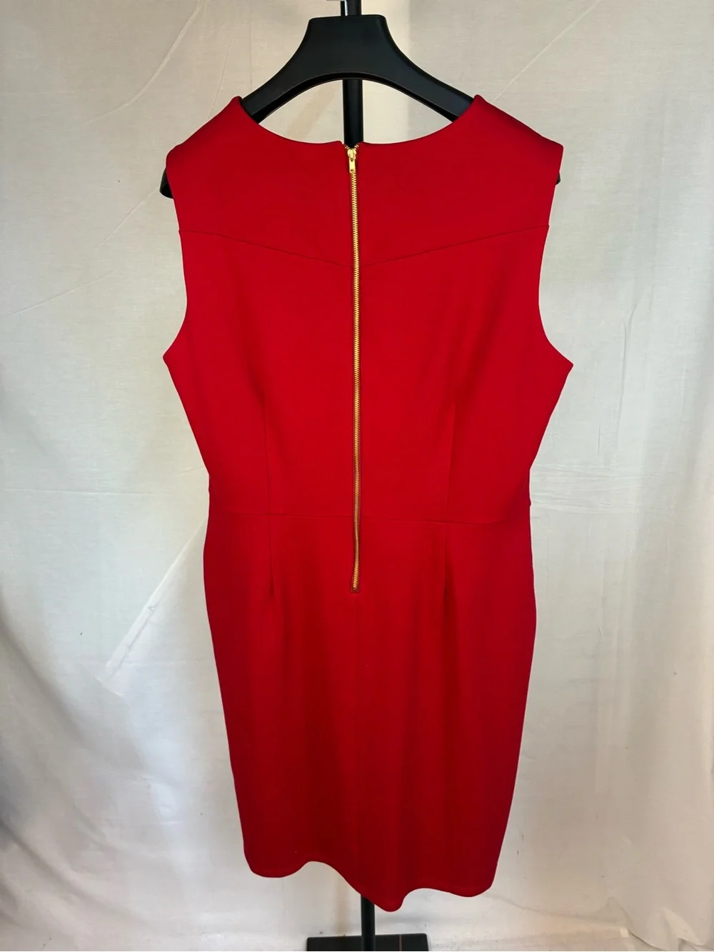 NWT Jude Connally Riley Sleeveless Sheath Dress in Crimson XL